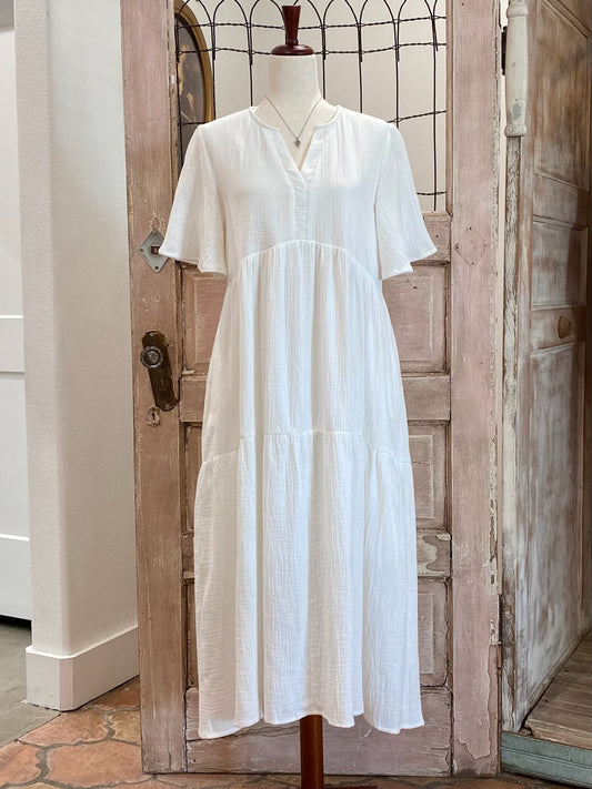 Gauze Midi Dress