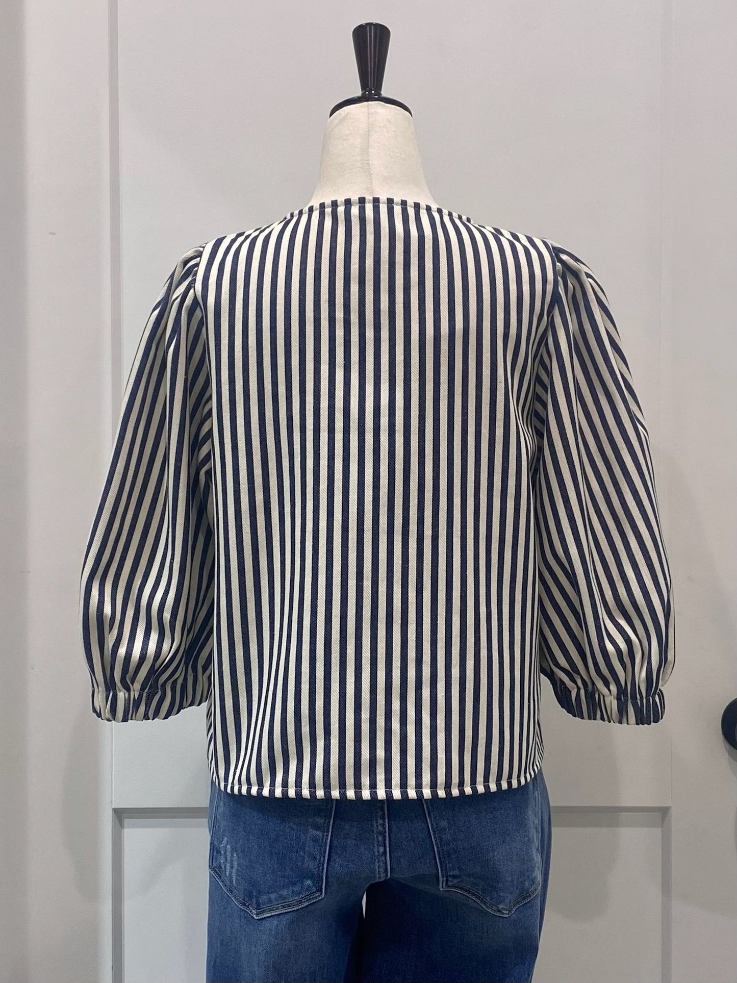 Stripe Bow Top