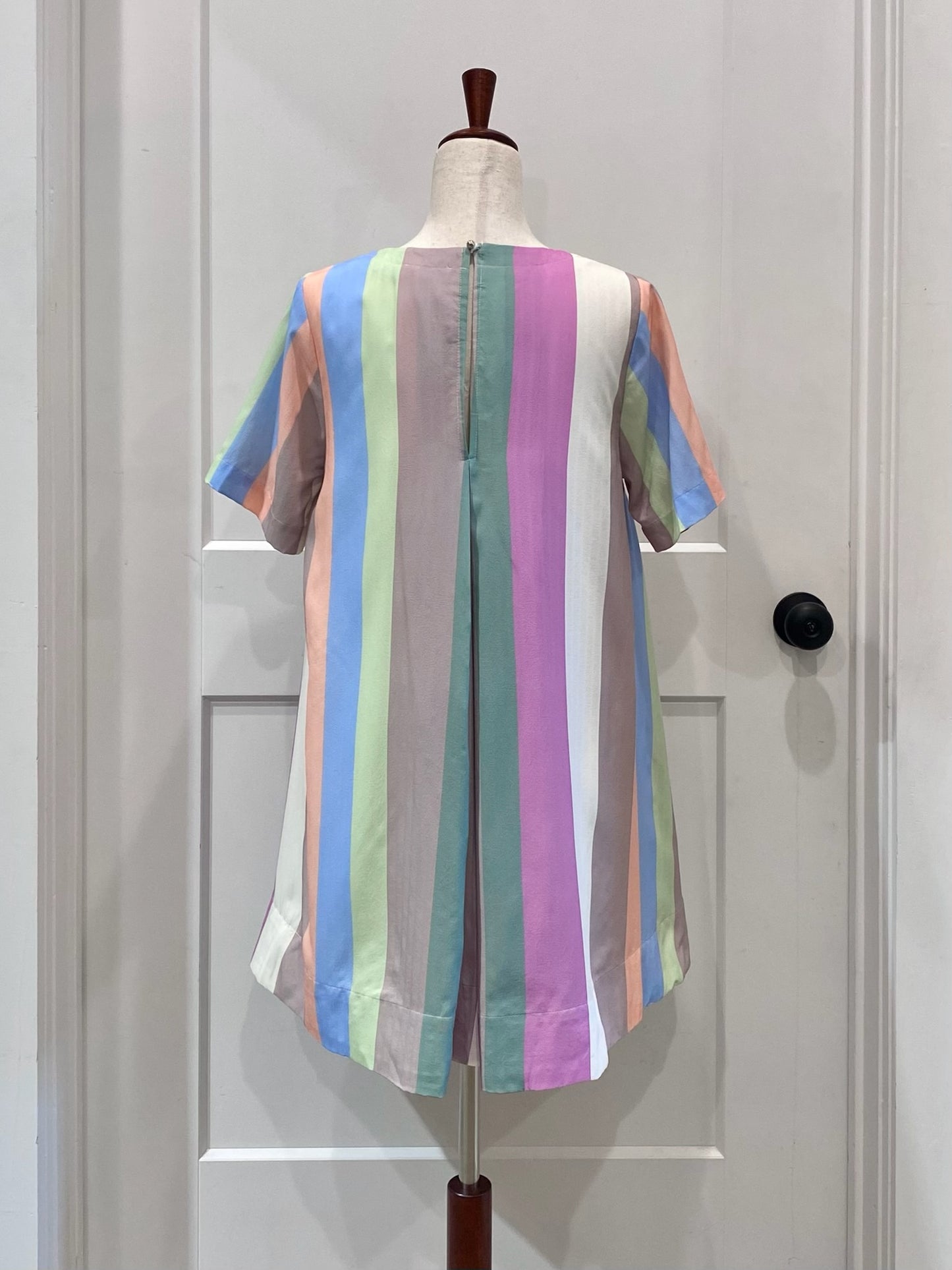 Multicolor Striped Swing Dress