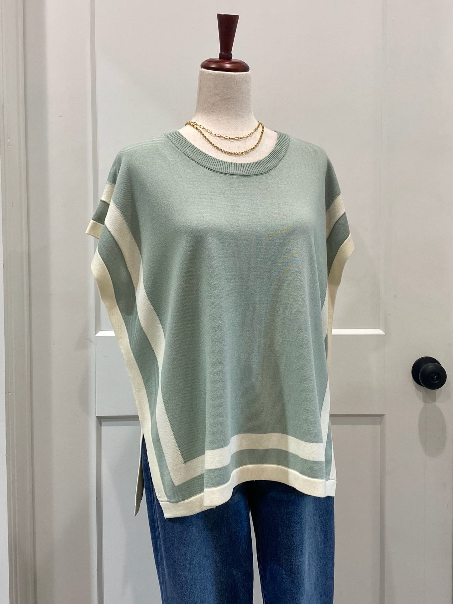 Sage Knit Sweater Top