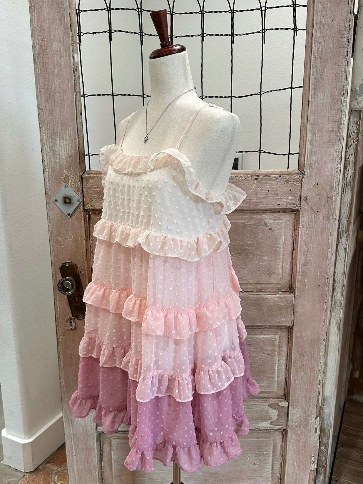 Ombre Tiered Babydoll Dress