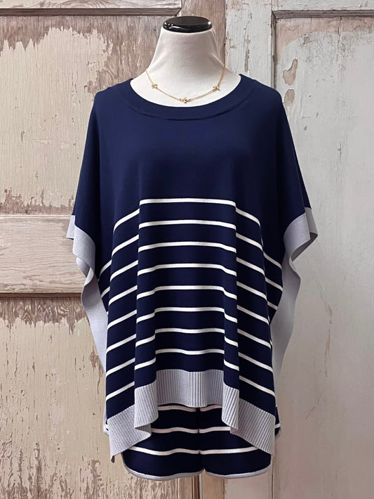 Striped Navy Top