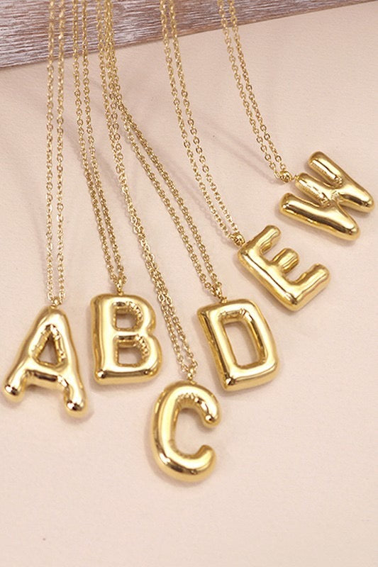 Initial Bubble Necklace