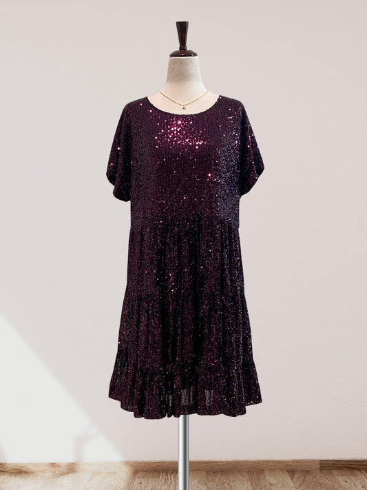 Tiered Sequin Dress