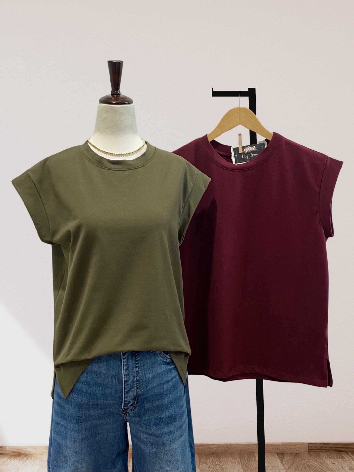 Short Sleeve Solid Top