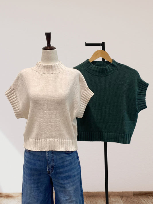 Mock Neck Sweater Top