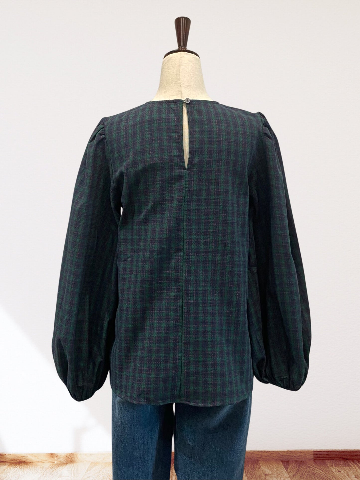 Checkered Woven Top