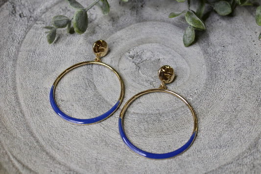 Statement Color Hoop Earrings